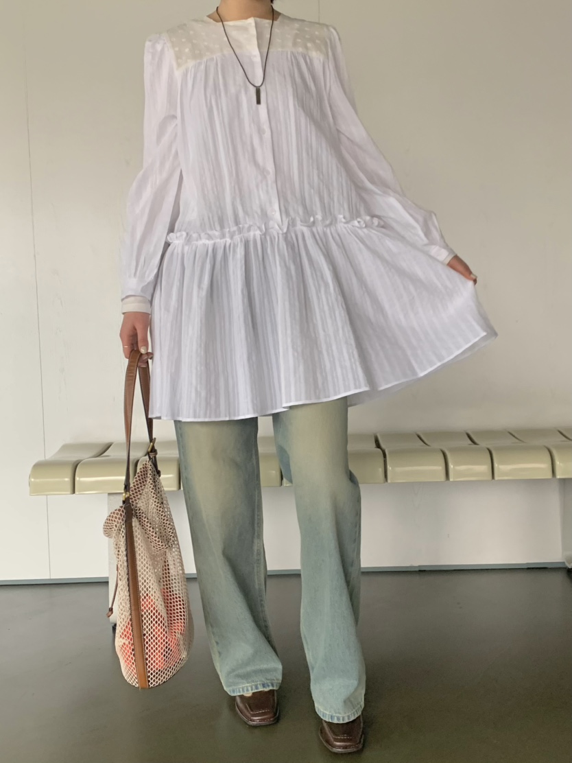 BEFORE SUNRISE東大門直郵女裝新款25春夏休閑推薦職業牛仔褲BEFORE SUNRISE牛仔褲