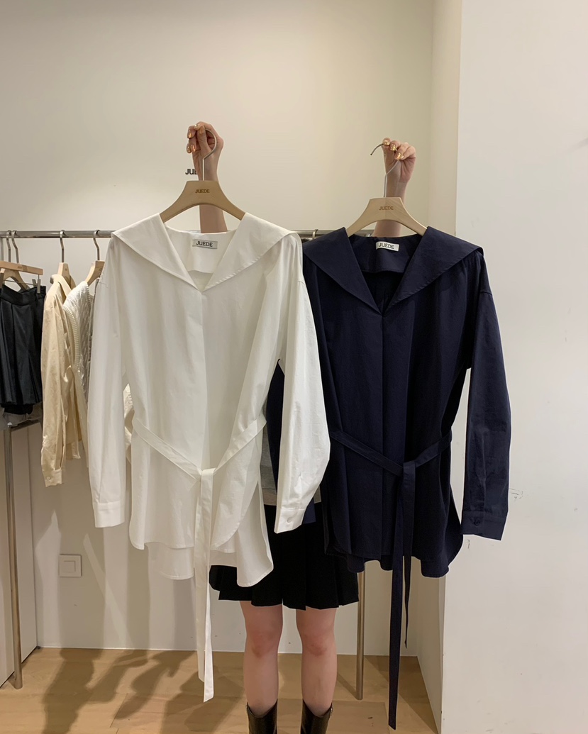 JUEDE東大門代購女士新款時尚襯衫蕾絲衫JUEDE襯衫/蕾絲衫