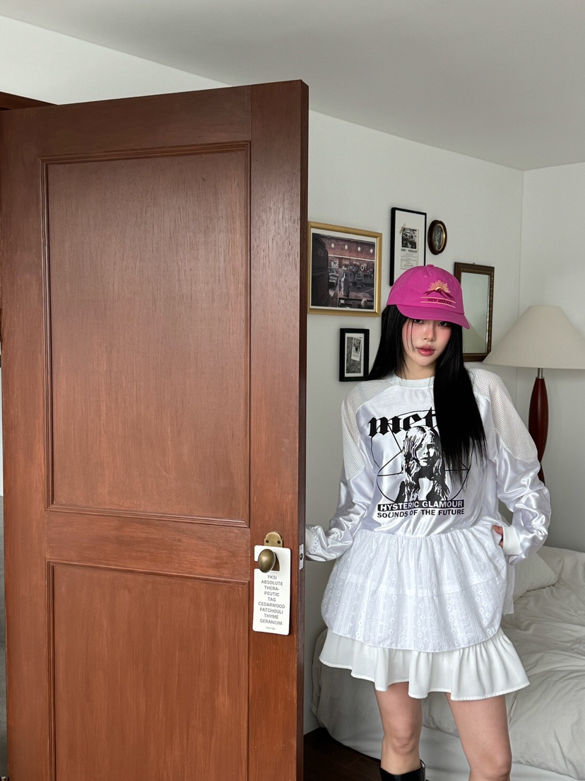 MAISONDEGLORY東大門實拍女裝新品25春夏時尚真品休閑長袖T恤MAISON DE GLORY長袖T恤
