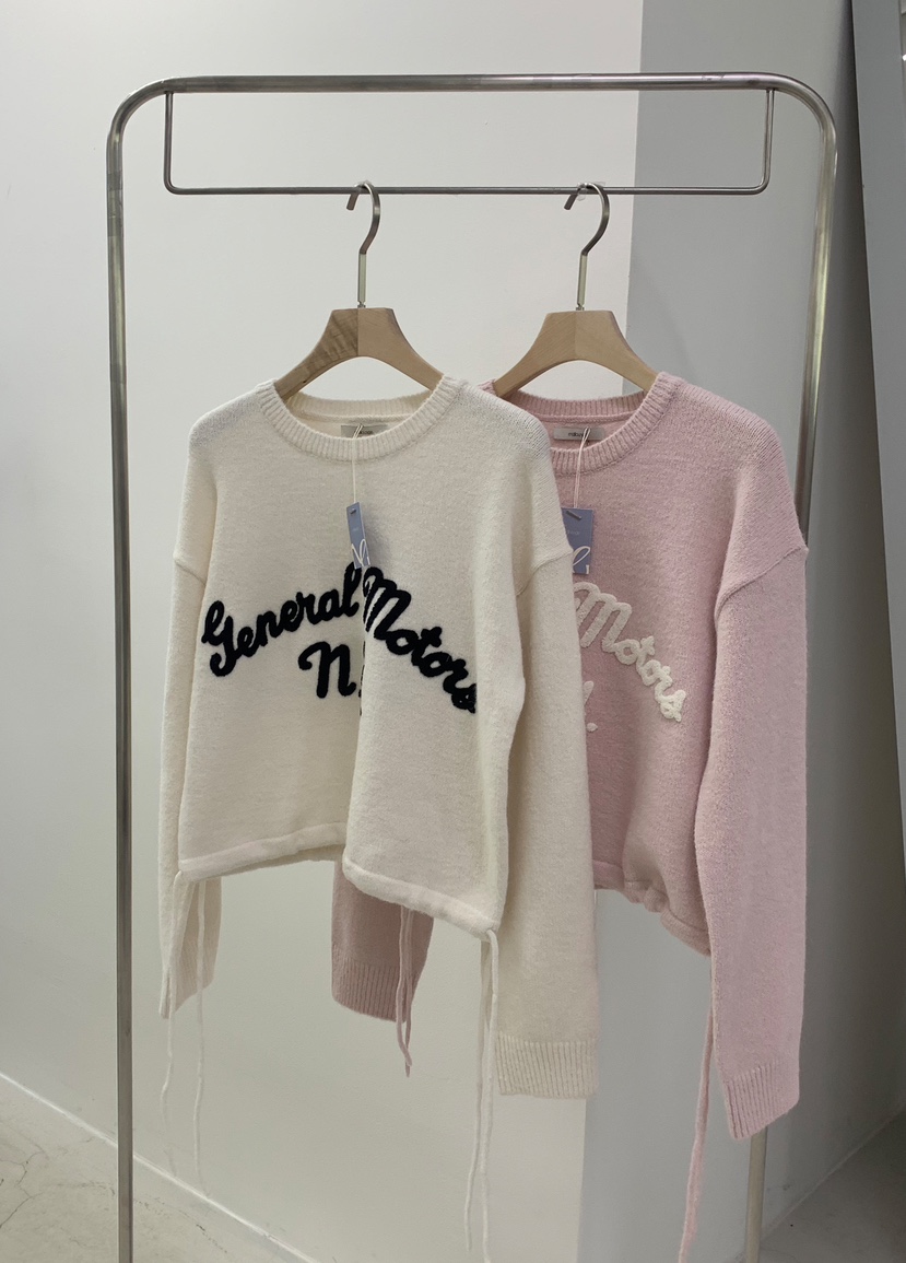 MELLOUNGE-멜라운지-T東大門代購女裝新款休閑針織衫刺繡MELLOUNGE-T針織衫
