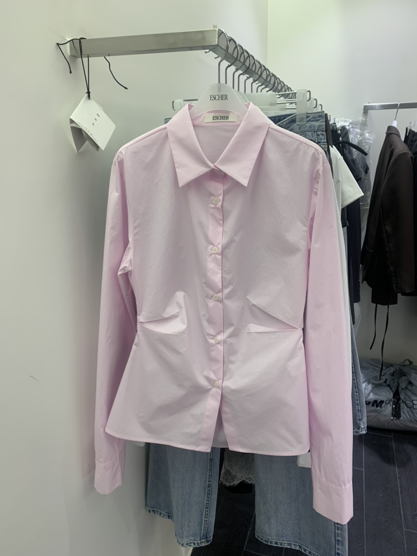 ESCHER韓國代購女裝新款真品熱賣職業25春夏休閑襯衫蕾絲衫ESCHER襯衫/蕾絲衫圖色2