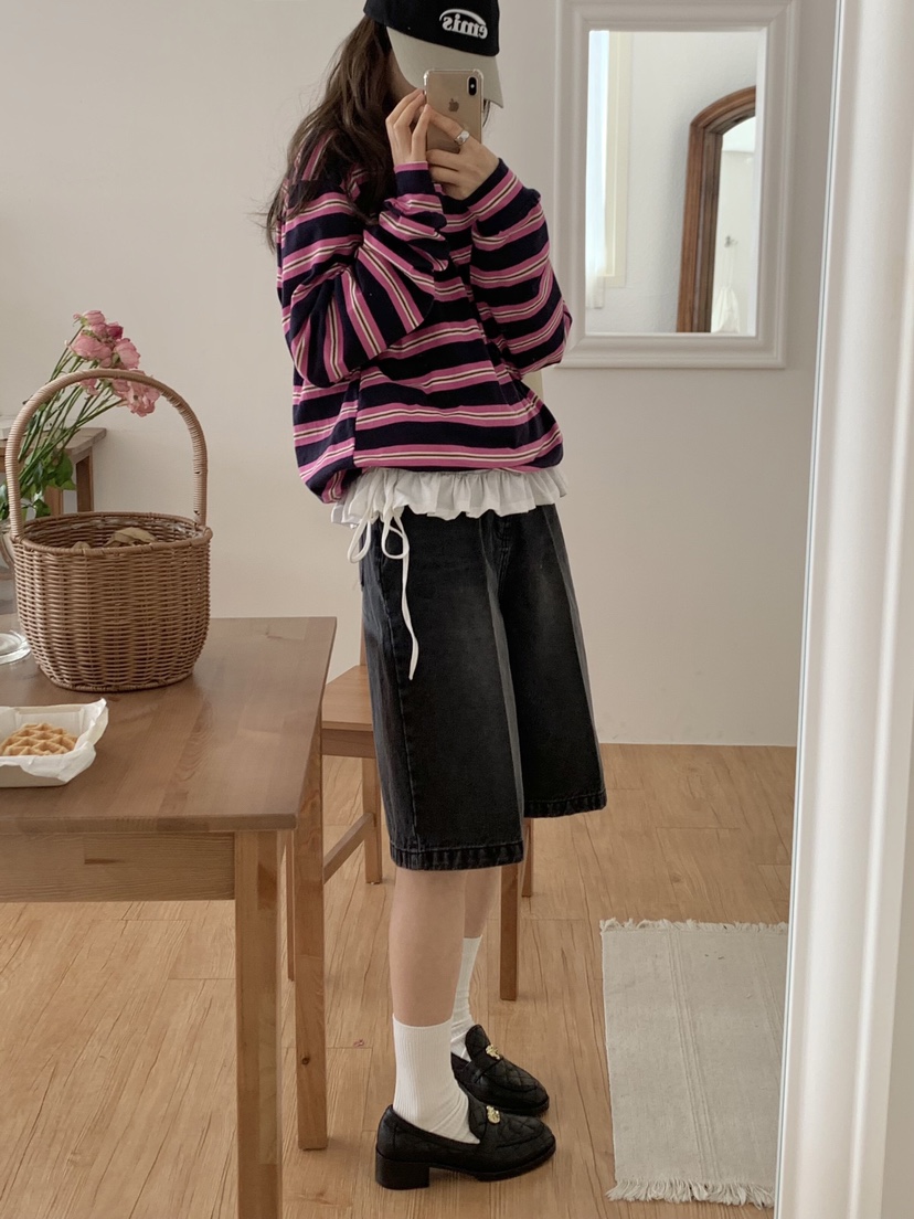 FORMSTUDIO東大門實拍女士新品時尚人氣職業真品熱賣短褲喇叭FORMSTUDIO短褲