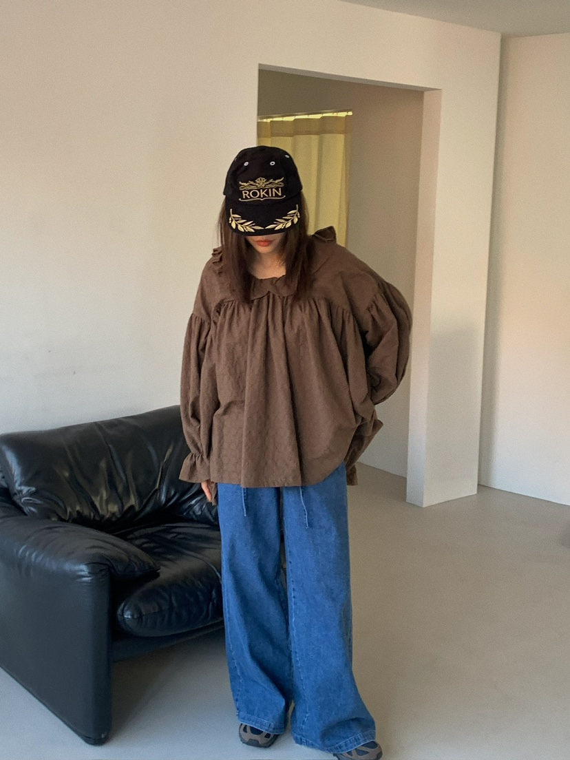 CAMEL-P(此品牌名稱會遭售假投訴,建議淘寶店鋪商品名稱中不要使用)東大門直郵女士新品人氣襯衫蕾絲衫Came_l 家襯衫/蕾絲衫