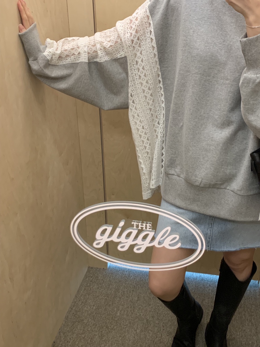 GIGGLE韓國直郵女裝新品真品人氣職業推薦時尚休閑25春夏衛衣COMP-(COME OPEN)衛衣