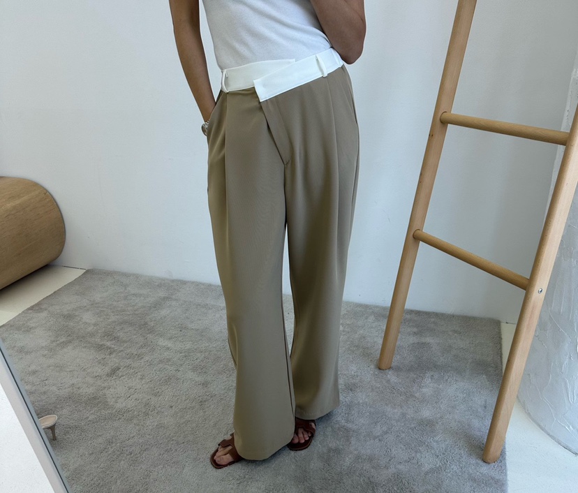 SOUIT東大門實拍女士新品時尚25春夏休閑推薦職業正裝褲西褲SOUIT by mabel-L正裝褲/西褲圖色2