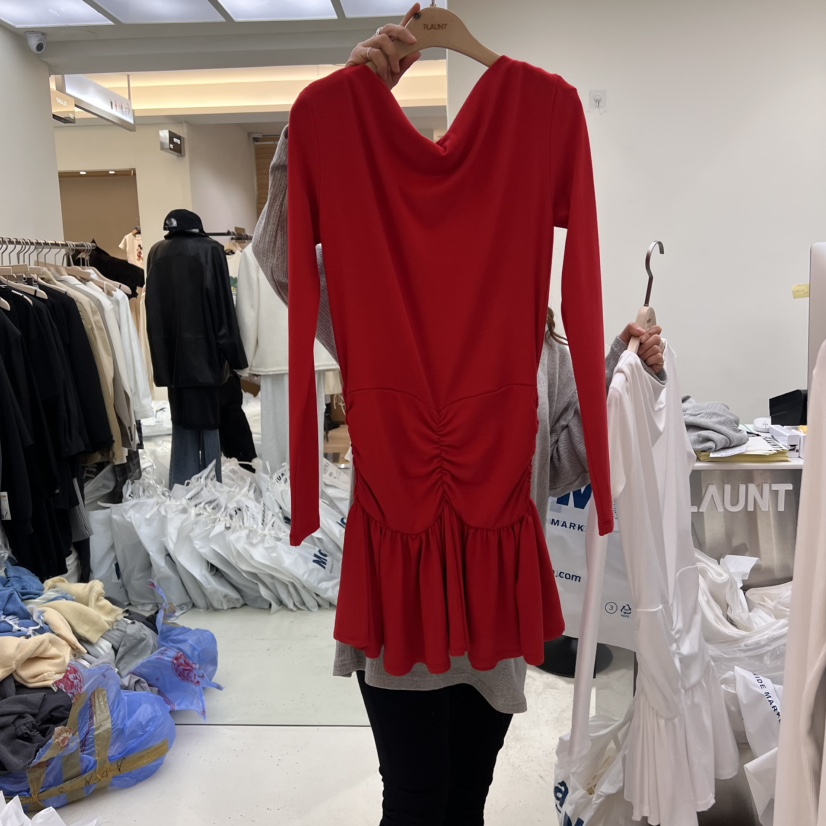 FLAUNT東大門代購女士新款25春夏人氣休閑時尚推薦職業連衣裙FLAUNT連衣裙圖色2