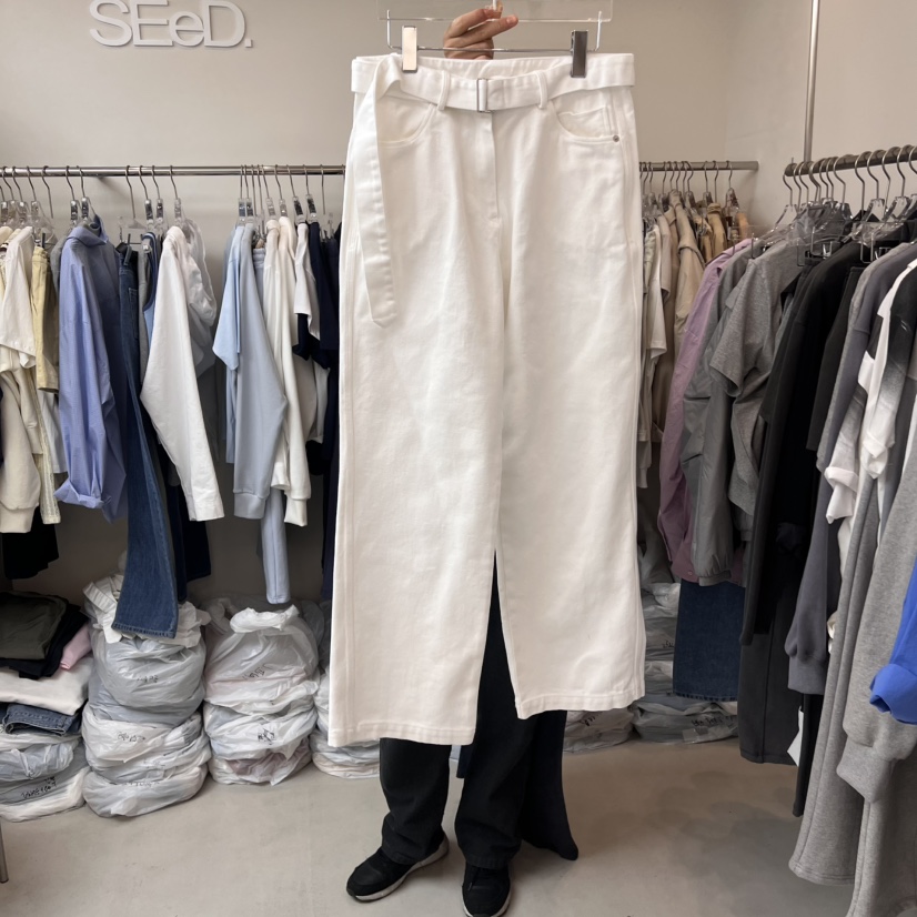 LEESEED-A韓國代購女士新品職業真品時尚人氣休閑褲含腰帶SEeD/LEESEED休閑褲圖色1