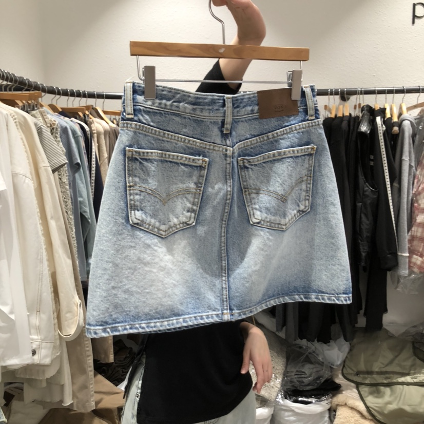 ALMOND PEPE韓國代購女裝新品真品人氣職業休閑熱賣短裙口袋ALMOND PEPE短裙