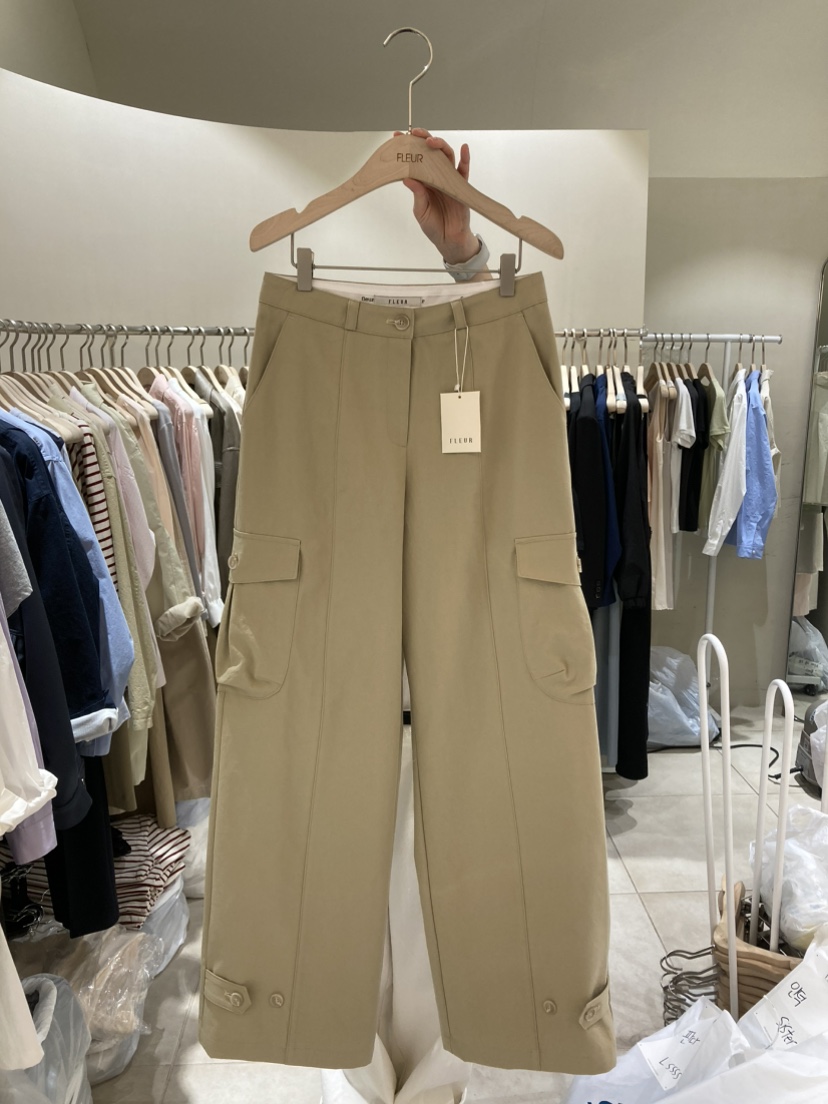 FLEUR-P東大門直郵女士新品人氣職業熱賣25春夏休閑休閑褲FLEUR休閑褲圖色1