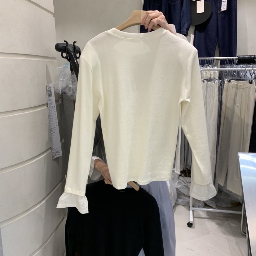 SALONDEMAG韓國代購女士新款休閑25春夏真品職業熱賣長袖T恤SALONDEMAG長袖T恤