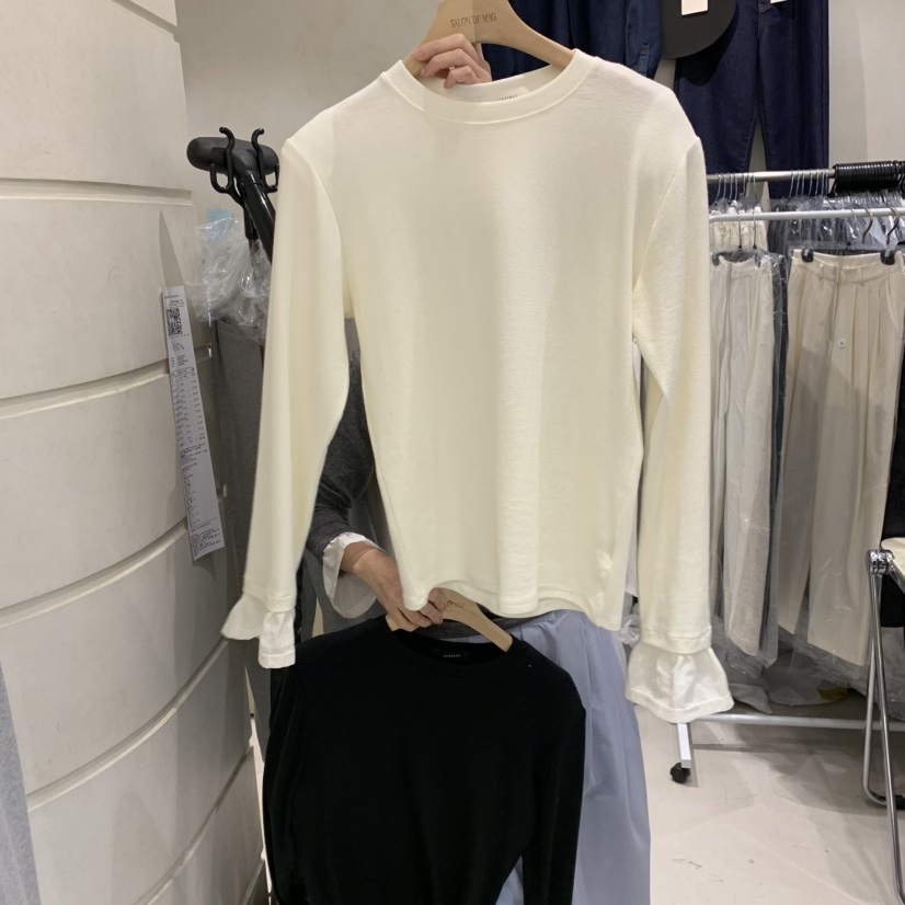 SALONDEMAG韓國代購女士新款休閑25春夏真品職業熱賣長袖T恤SALONDEMAG長袖T恤圖色2