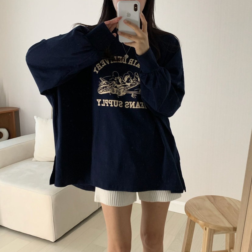 FROMJINI韓國直郵㊣東大門實拍女裝新品推薦休閑熱賣長袖T恤FROMJINI長袖T恤