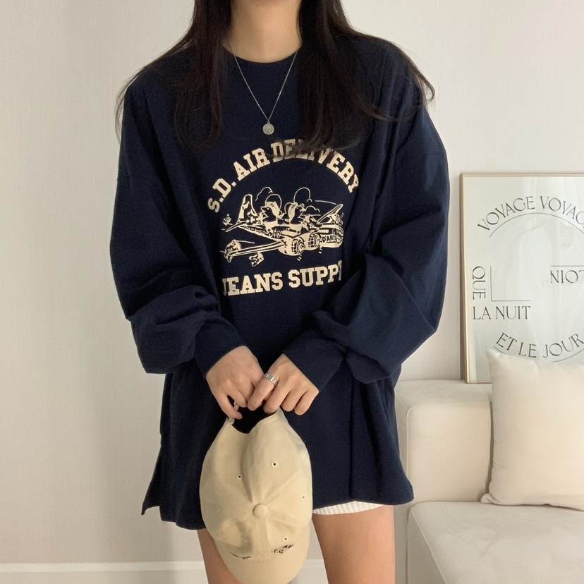 FROMJINI韓國直郵㊣東大門實拍女裝新品推薦休閑熱賣長袖T恤FROMJINI長袖T恤