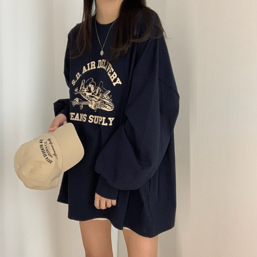 FROMJINI韓國直郵㊣東大門實拍女裝新品推薦休閑熱賣長袖T恤FROMJINI長袖T恤