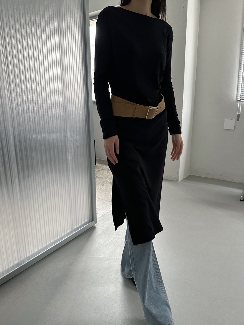 BOWIE韓國直郵㊣女裝新款人氣25春夏休閑熱賣時尚腰帶腰帶麂皮BOWIE腰帶