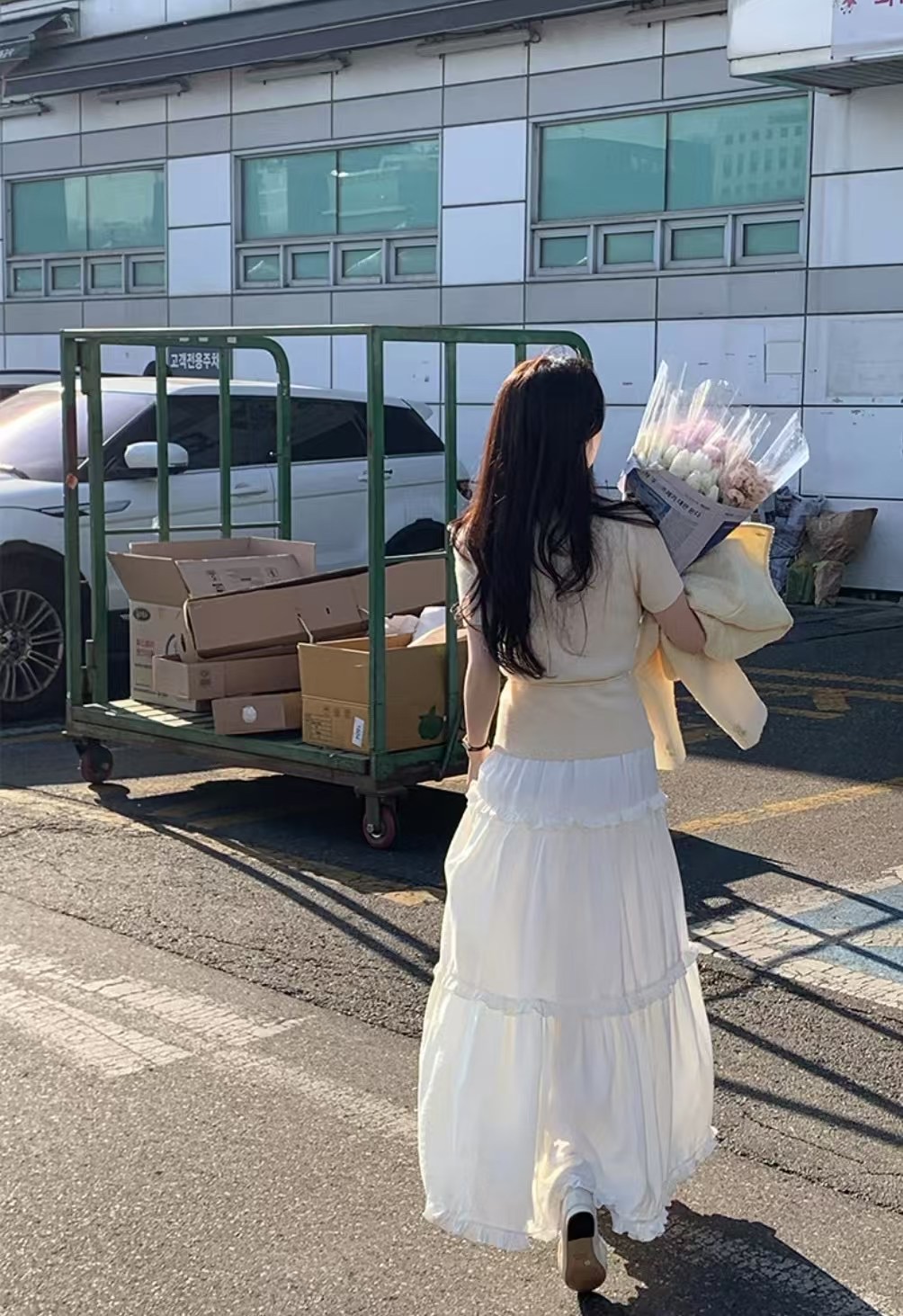 NEONHITCH韓國直郵㊣東大門實拍女裝新款休閑人氣職業熱賣長裙NEONHITCH長裙