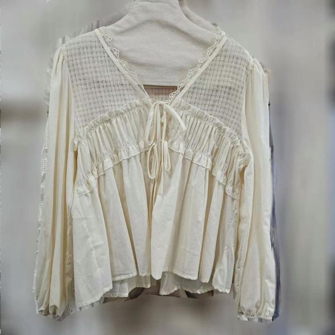 MARCIA-마샤-OT直郵韓國代購㊣女裝新品人氣休閑襯衫蕾絲衫MARCIA襯衫/蕾絲衫圖色2