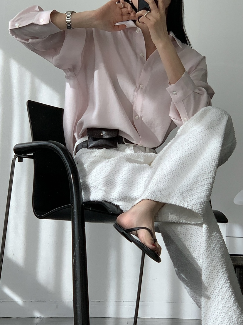 SORBET韓國代購女士新款人氣真品休閑職業熱賣25春夏襯衫蕾絲衫SORBET/flat white襯衫/蕾絲衫