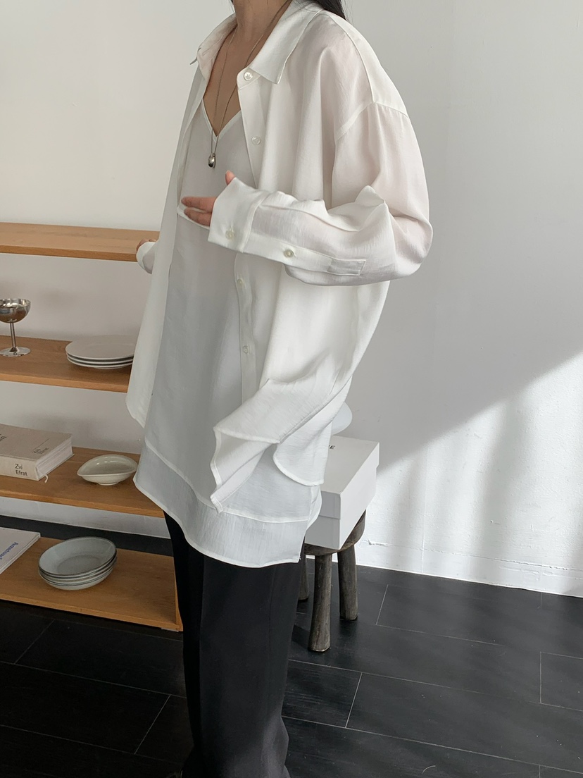 SORBET韓國代購女士新款人氣真品休閑職業熱賣25春夏襯衫蕾絲衫SORBET/flat white襯衫/蕾絲衫