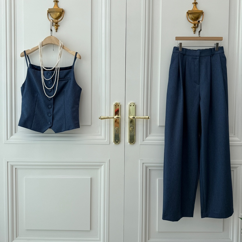 VICTORIA QUEEN韓國直郵女裝新款25春夏真品熱賣休閑休閑褲VICTORIA QUEEN休閑褲