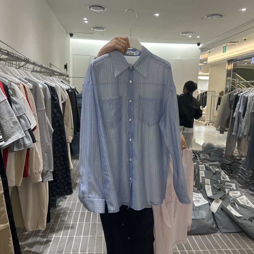 VIVE東大門直郵女裝新款職業休閑時尚真品推薦熱賣襯衫蕾絲衫VIVE襯衫/蕾絲衫圖色3