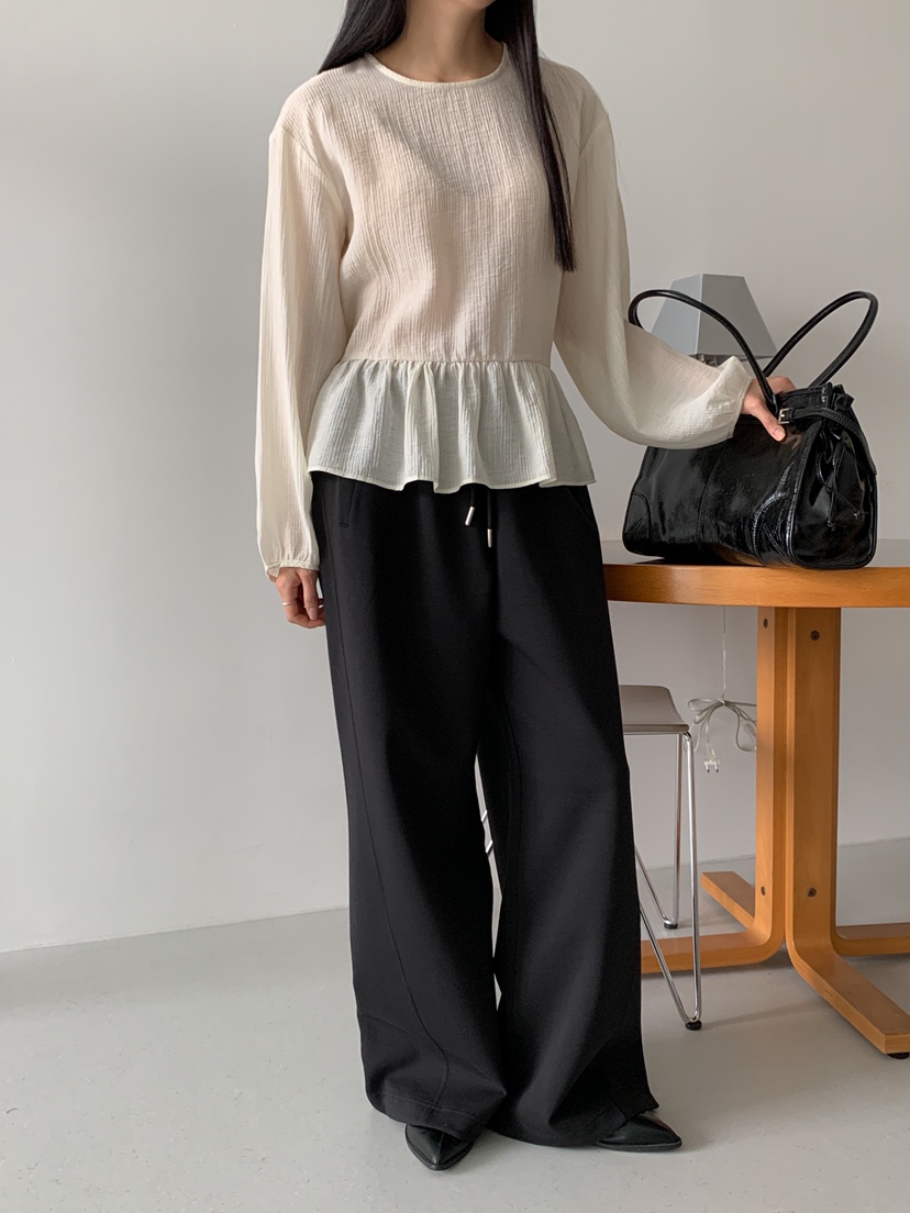 GOYOU東大門直郵女士新品職業人氣25春夏推薦休閑襯衫蕾絲衫WATER MELON襯衫/蕾絲衫