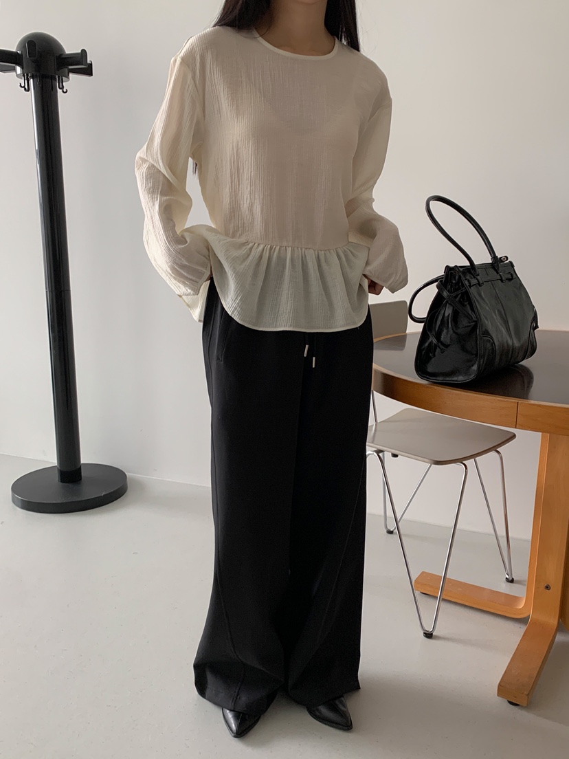 GOYOU東大門直郵女士新品職業人氣25春夏推薦休閑襯衫蕾絲衫WATER MELON襯衫/蕾絲衫