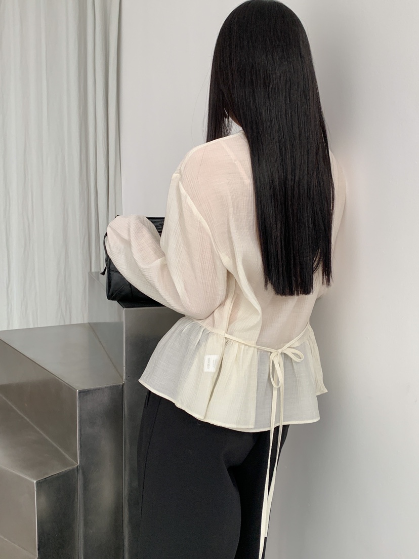 GOYOU東大門直郵女士新品職業人氣25春夏推薦休閑襯衫蕾絲衫WATER MELON襯衫/蕾絲衫