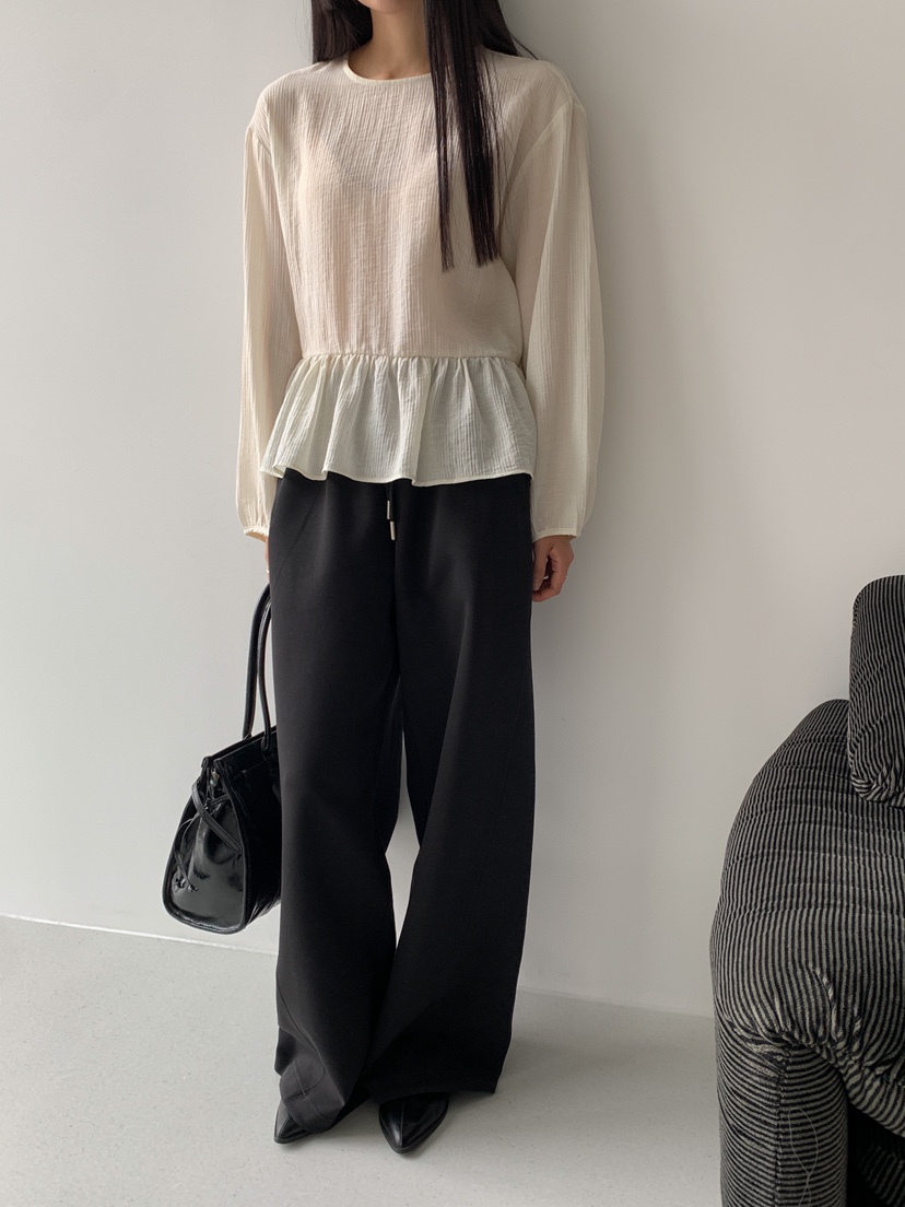 GOYOU東大門直郵女士新品職業人氣25春夏推薦休閑襯衫蕾絲衫WATER MELON襯衫/蕾絲衫