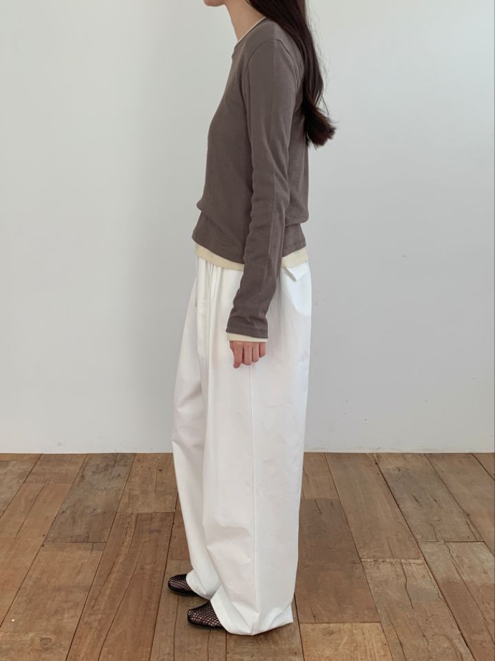 LA MUETTE/JAMIESTONE東大門直郵女裝新款人氣職業休閑褲FLAT GARDEN/LA MUETTE/JAMIESTONE休閑褲