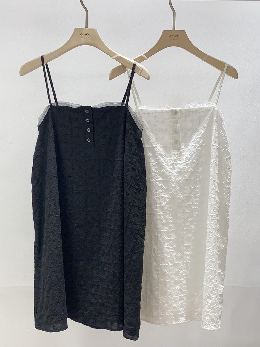 GOYOU韓國直郵女裝新品25春夏職業推薦真品休閑熱賣連衣裙刺繡de goyou連衣裙