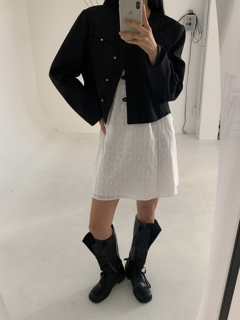 GOYOU韓國直郵女裝新品25春夏職業推薦真品休閑熱賣連衣裙刺繡de goyou連衣裙