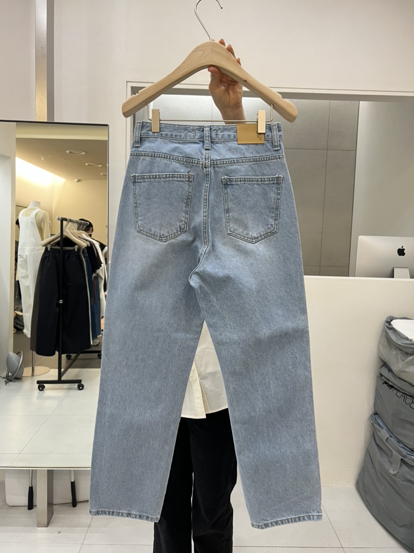 KERRY韓國直郵女士新款熱賣真品25春夏職業推薦時尚休閑牛仔褲KERRY牛仔褲