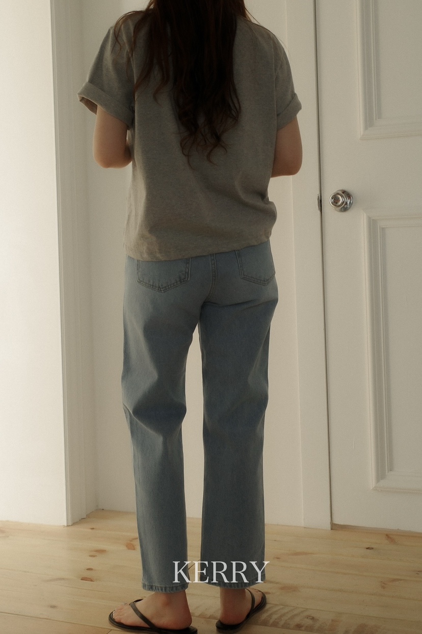 KERRY韓國直郵女士新款熱賣真品25春夏職業推薦時尚休閑牛仔褲KERRY牛仔褲