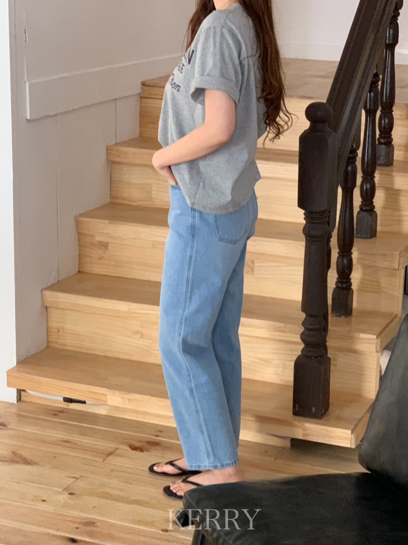 KERRY韓國直郵女士新款熱賣真品25春夏職業推薦時尚休閑牛仔褲KERRY牛仔褲