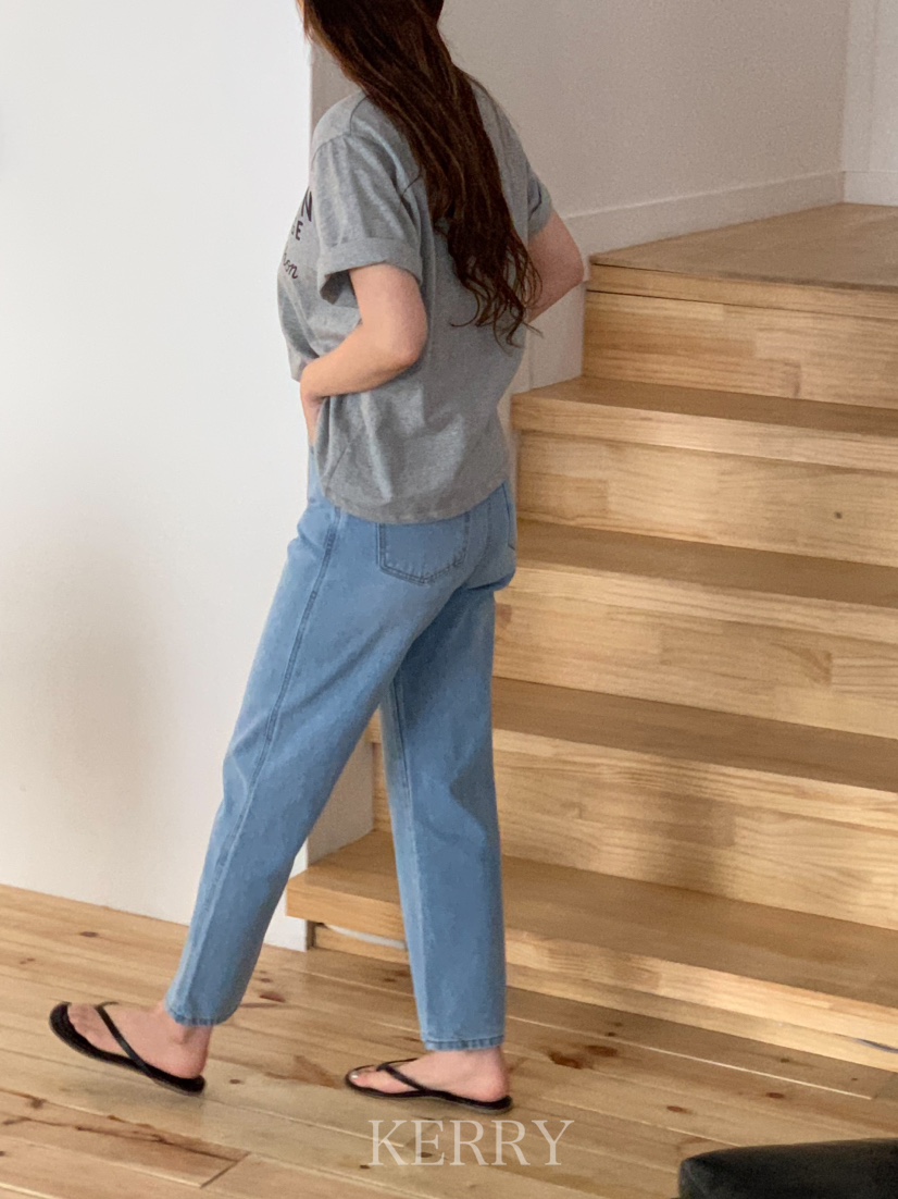 KERRY韓國直郵女士新款熱賣真品25春夏職業推薦時尚休閑牛仔褲KERRY牛仔褲