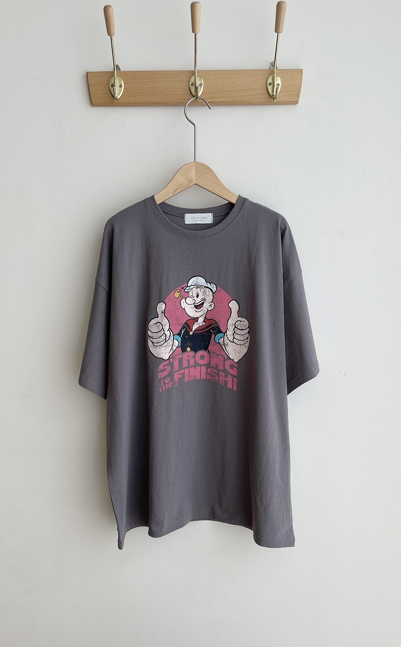 MINIQUEENS韓國代購女裝新款職業時尚真品推薦25春夏熱賣T恤MINIQUEENST恤圖色2
