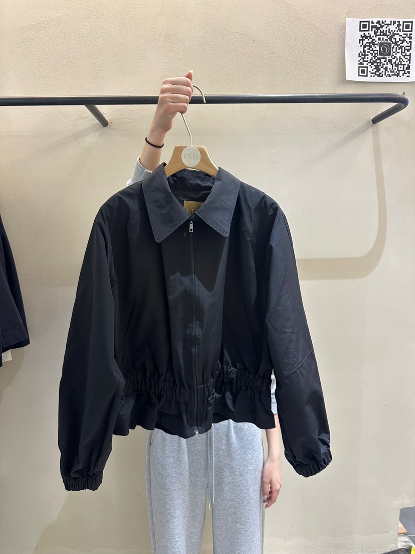 ERIA東大門代購女士新款休閑推薦真品職業熱賣人氣夾克褶皺ERIA/HUE夾克圖色2