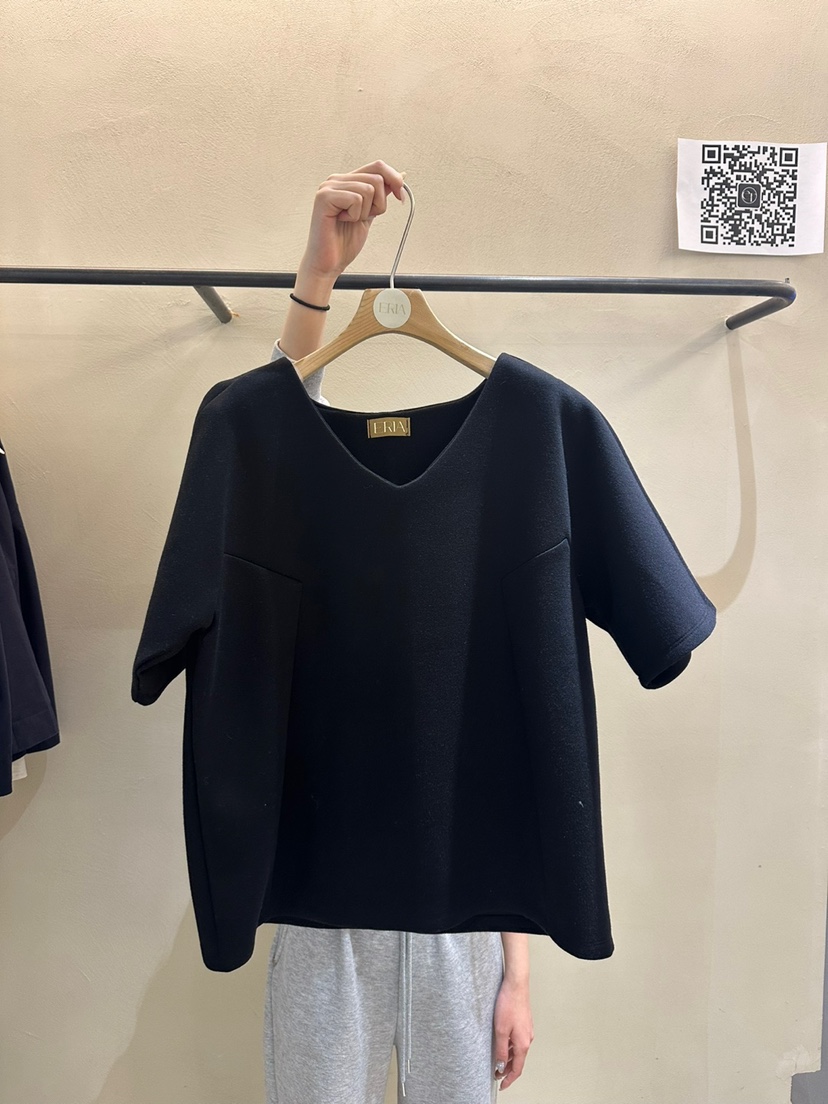 ERIA韓國代購女裝新品職業熱賣推薦人氣時尚真品休閑25春夏T恤ERIA/HUET恤圖色2