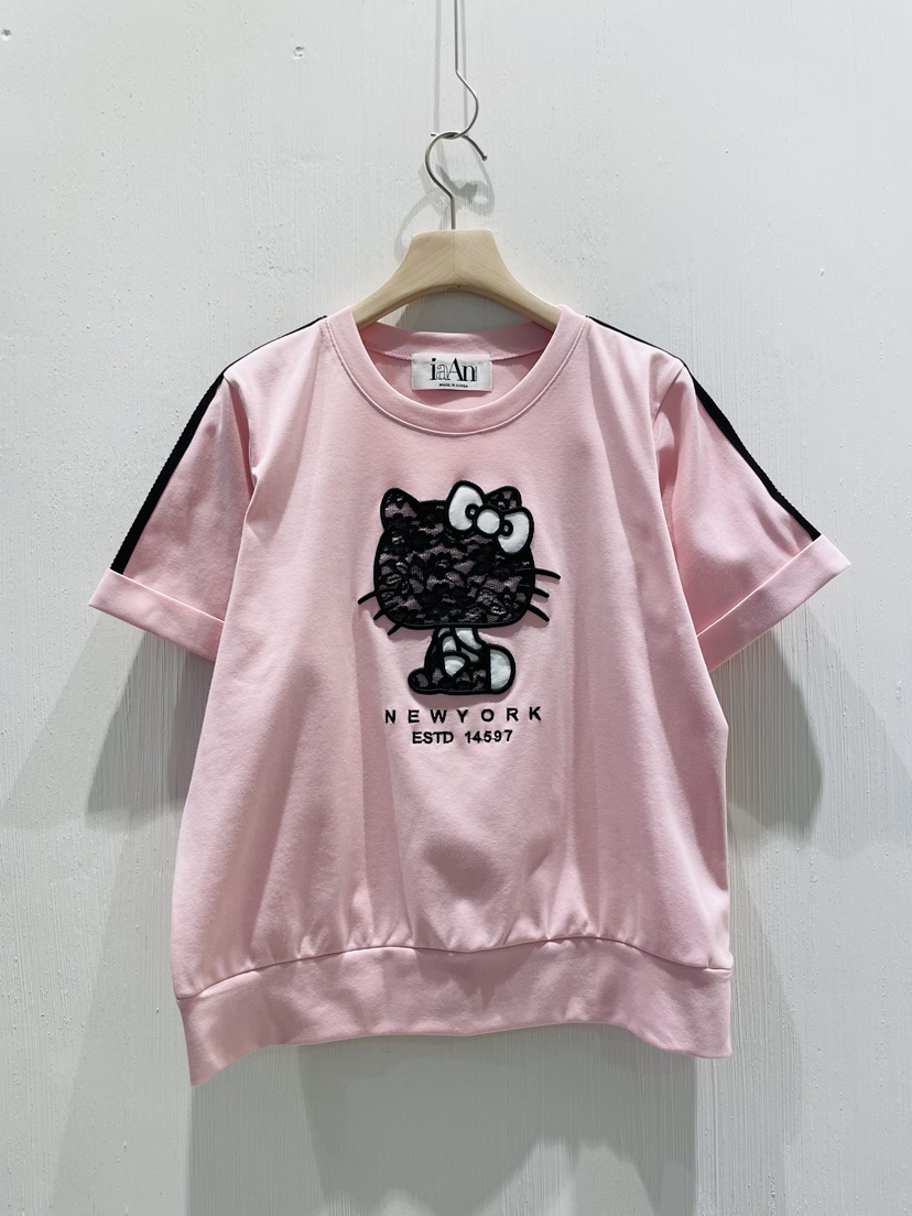 IAAN韓國代購女裝新品時尚推薦職業熱賣休閑25春夏人氣真品T恤IAANT恤圖色2