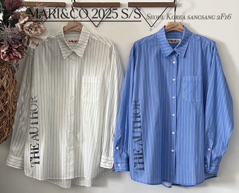 MARI CO韓國代購女裝新款人氣時尚真品熱賣25春夏襯衫蕾絲衫ARANCIA襯衫/蕾絲衫