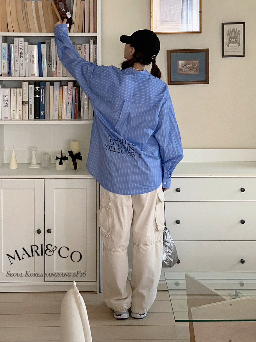 MARI CO韓國代購女裝新款人氣時尚真品熱賣25春夏襯衫蕾絲衫ARANCIA襯衫/蕾絲衫