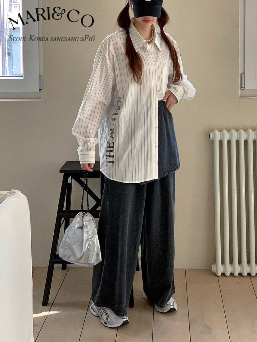 MARI CO韓國代購女裝新款人氣時尚真品熱賣25春夏襯衫蕾絲衫ARANCIA襯衫/蕾絲衫