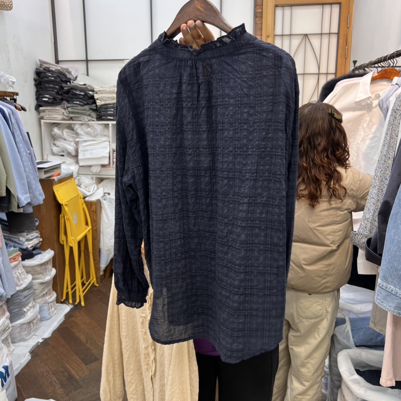 DELI JENNY東大門代購女裝新品職業真品推薦休閑襯衫蕾絲衫THERE襯衫/蕾絲衫