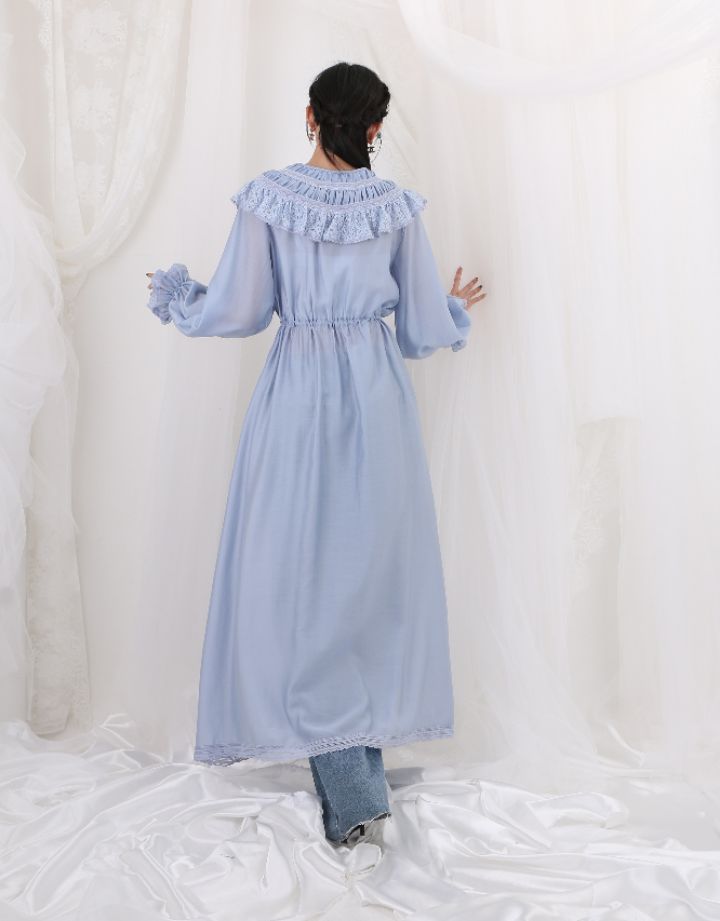 CHARLES THE SECOND韓國直郵㊣女裝新品人氣職業長款風衣CHARLES THE SECOND/CHEAP-CHIC長款風衣