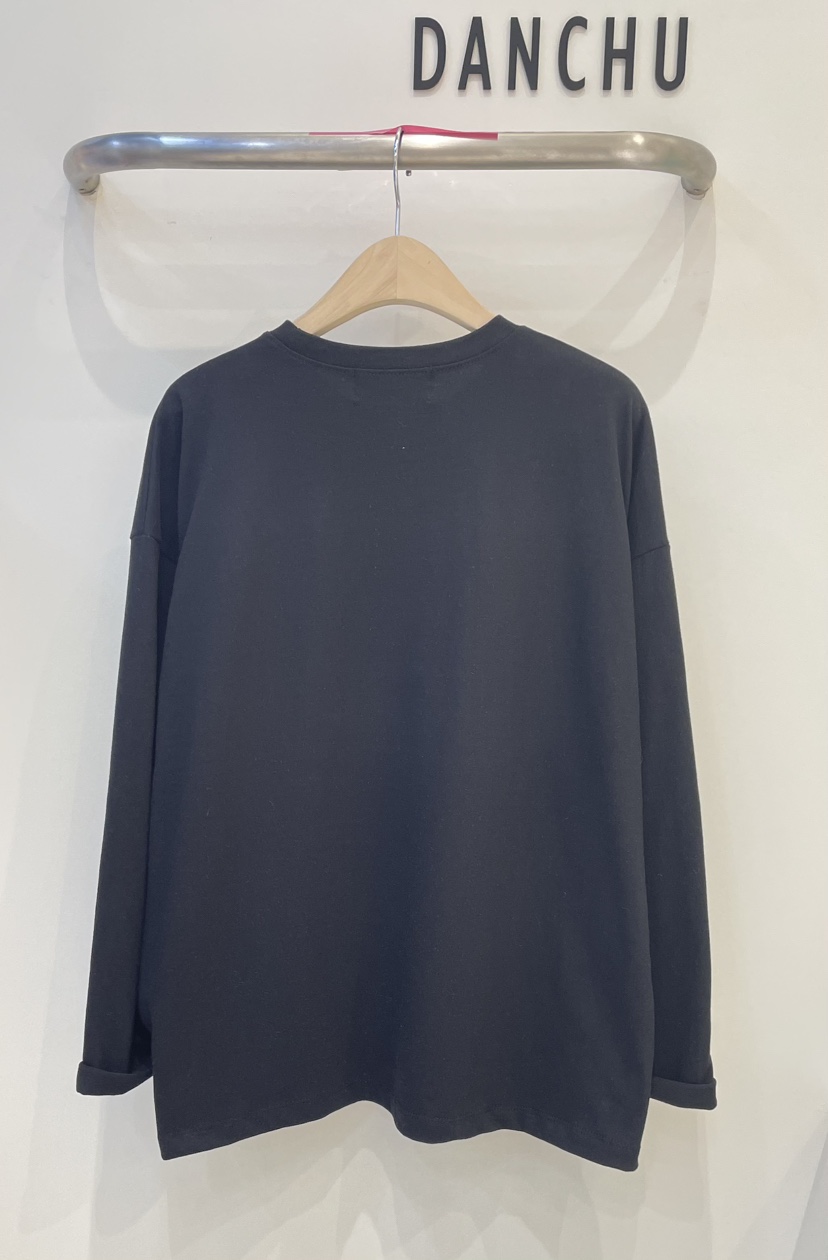 DANCHU直郵韓國代購㊣女裝新品25春夏人氣職業熱賣休閑長袖T恤DANCHU長袖T恤