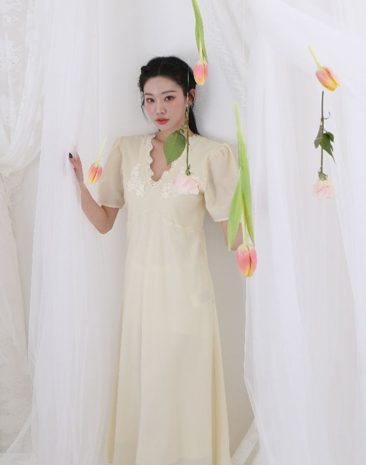 CHARLES THE SECOND韓國直郵㊣女裝新款25春夏休閑連衣裙CHARLES THE SECOND/CHEAP-CHIC連衣裙