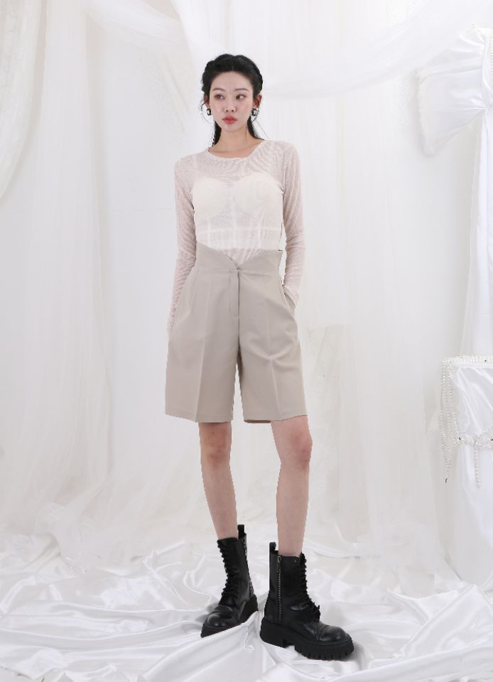 CHARLES THE SECOND韓國㊣直郵東大門代購女裝新品25春夏長袖T恤CHARLES THE SECOND/CHEAP-CHIC長袖T恤
