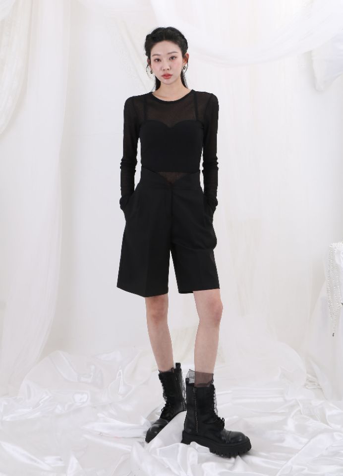 CHARLES THE SECOND韓國㊣直郵東大門代購女裝新品25春夏長袖T恤CHARLES THE SECOND/CHEAP-CHIC長袖T恤