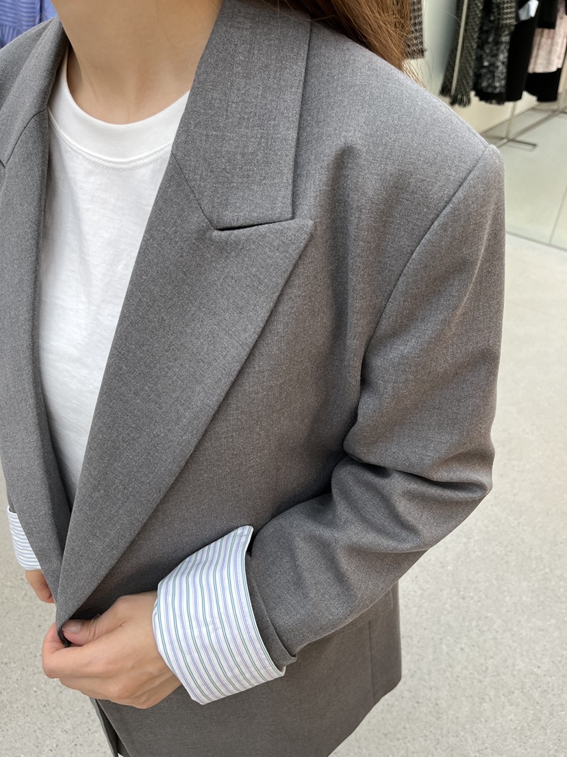 JUJU韓國直郵㊣女裝新品職業推薦熱賣人氣時尚休閑夾克含腰繩JUJU夾克